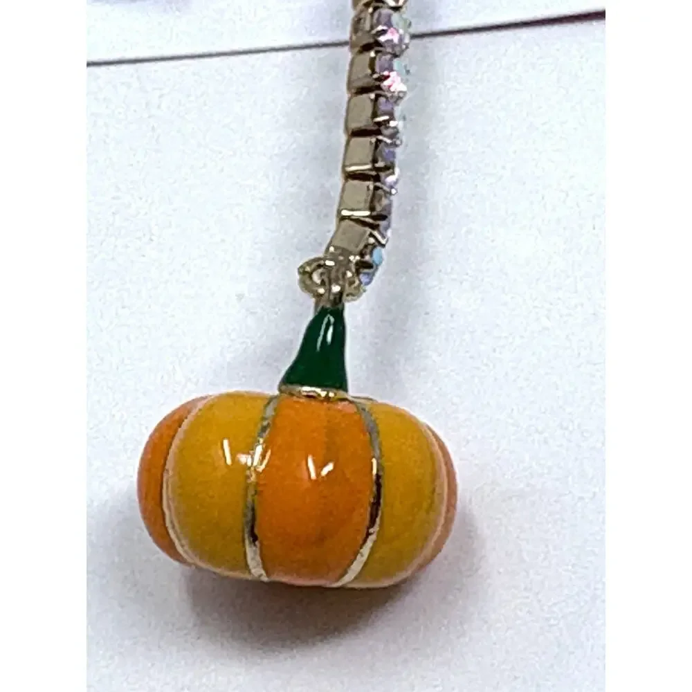 Betsey Johnson Pumpkin Spice Drink Latte Earrings Charm Fall Autumn Halloween